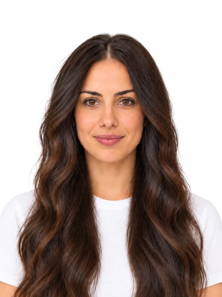 Avant : cheveux longs