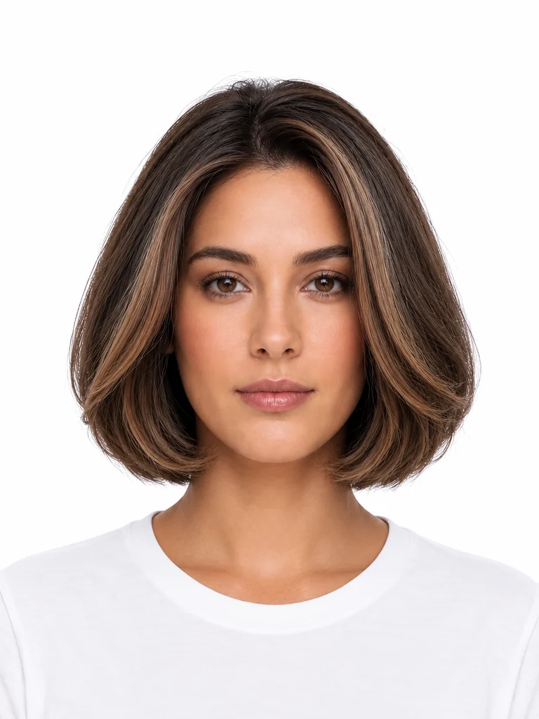 Chin-length Italian bob hairstyle